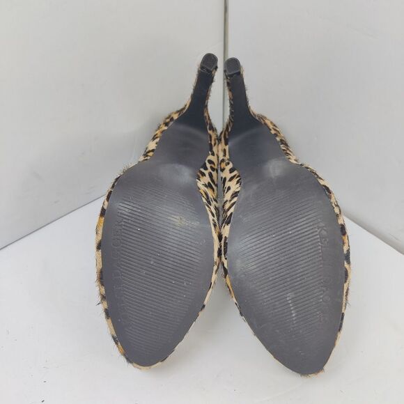 Kelsi Dagger 'Brette' Leopard Print Calf Hair Leather Platform Stiletto Sz 6 - Picture 12 of 15